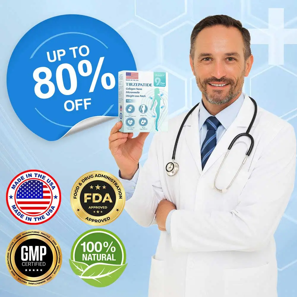 Nano-Microcrystal Patch: Tirzepatide + Collagen Dual Action for Fat Loss, Skin Tightening, and Sugar Control